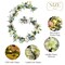 6ft Lighted Easter Garland for Mantle Fireplace, Artificial Spring Flower Garland with Pastel Eggs & Daisy Flower, Artificial Lambs Ear Greenery Farmhouse Easter Decor for Home Indoor